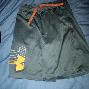 Under Armour Boys 7/8 shorts- 3 pairs